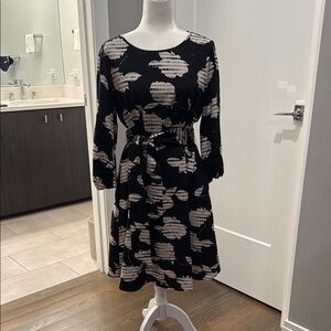 The Odells Black and White Patterned Dress